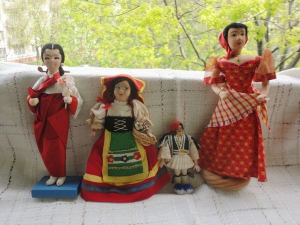 Коллекционные сувенирные куколки 50-х гг прошлого века | Ярмарка Мастеров - ручная работа, handmade
