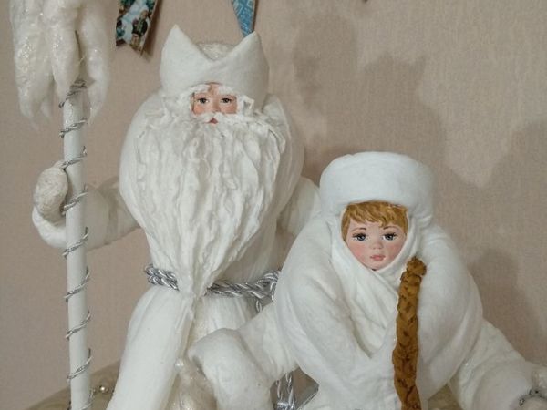 МК в С-петербурге — Большой Дед Мороз из ваты | Ярмарка Мастеров - ручная работа, handmade