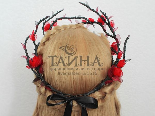 Венок Яблоневый цвет или Японская айва | Ярмарка Мастеров - ручная работа, handmade Венок Яблоневый цвет или Японская айва | Ярмарка Мастеров - ручная работа, handmade
