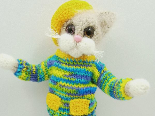Кошка Обнимашка | Ярмарка Мастеров - ручная работа, handmade