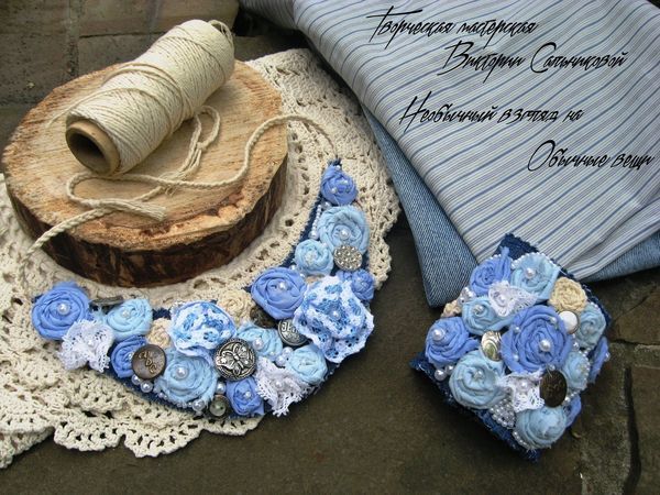 Мастерим текстильное колье в стиле бохо | Ярмарка Мастеров - ручная работа, handmade