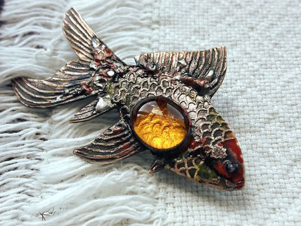 Паяем золотую рыбку из латуни и олова | Ярмарка Мастеров - ручная работа, handmade