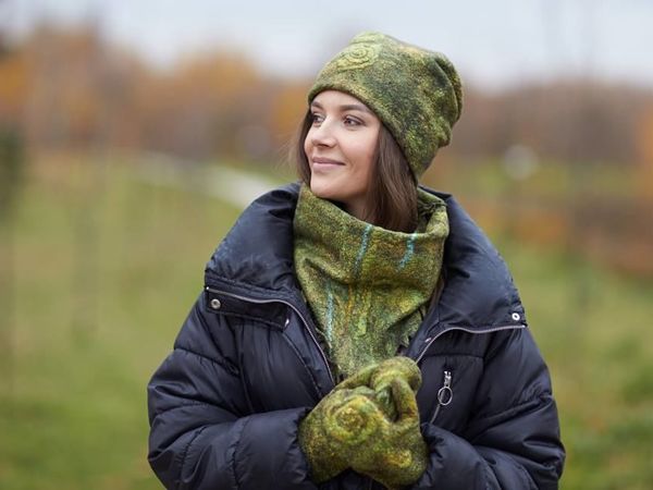 Комплект в технике «Двусторонний войлок» + видеокурс в подарок! | Ярмарка Мастеров - ручная работа, handmade