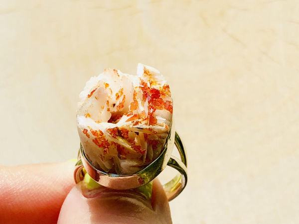 Серебряное кольцо с ванадинитом | Ярмарка Мастеров - ручная работа, handmade