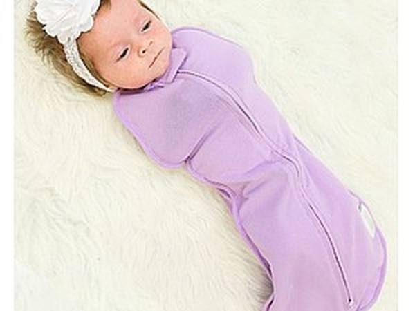 Пеленка-кокон Amarobaby Soft Hugs Листья на молнии AMARO-57SH1-L