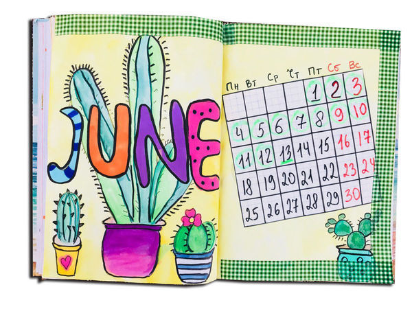 Рисуем календарь с датой рождения: Персональные записи в журнале Ярмарки  Мастеров