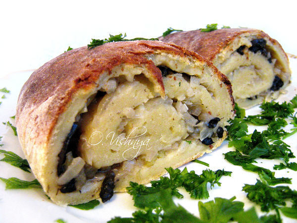 Картофельный рулет с Моховиками! (рецепт мой) | Ярмарка Мастеров - ручная работа, handmade
