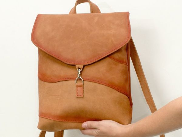 Шьем рыжий лоскутный рюкзак | Ярмарка Мастеров - ручная работа, handmade