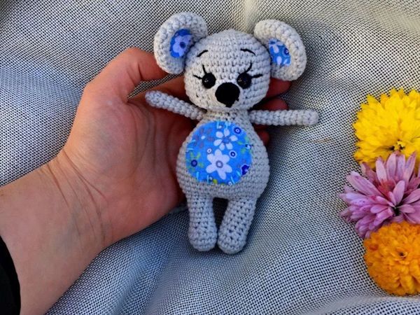 Бесплатный МК по вязанию мышки | Ярмарка Мастеров - ручная работа, handmade