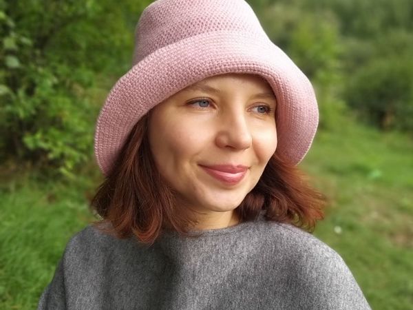 Шляпка клош Пыльная Роза | Ярмарка Мастеров - ручная работа, handmade
