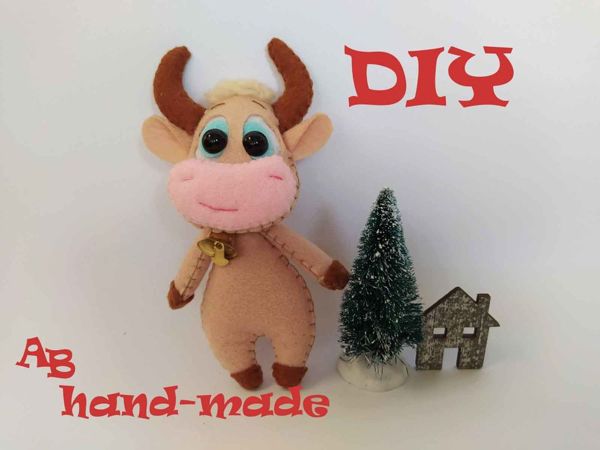 Шьем бычка – символ 2021 года | Ярмарка Мастеров - ручная работа, handmade