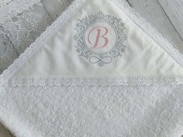 Крестильное полотенце с монограммой | Ярмарка Мастеров - ручная работа, handmade