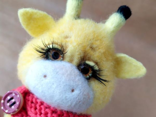 Сухое валяние: жираф | Ярмарка Мастеров - ручная работа, handmade