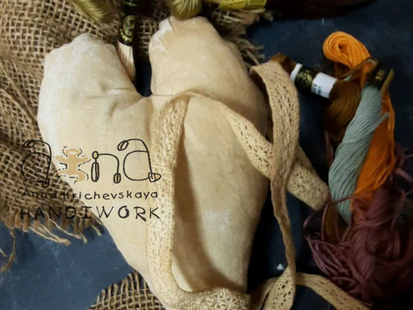 Шьем чердачную игрушку «Сердце» | Ярмарка Мастеров - ручная работа, handmade