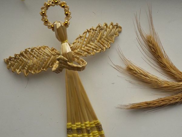 Ангелочек-оберег из соломки | Ярмарка Мастеров - ручная работа, handmade Ангелочек-оберег из соломки | Ярмарка Мастеров - ручная работа, handmade