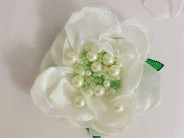 Делаем цветок из атласной ленты за час | Ярмарка Мастеров - ручная работа, handmade