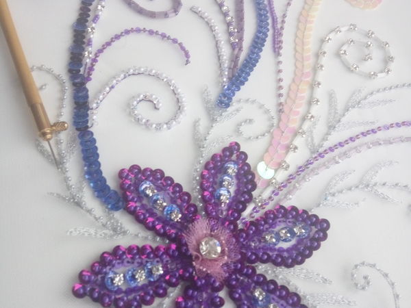 Люневильская и индийская вышивка. | Ярмарка Мастеров - ручная работа, handmade