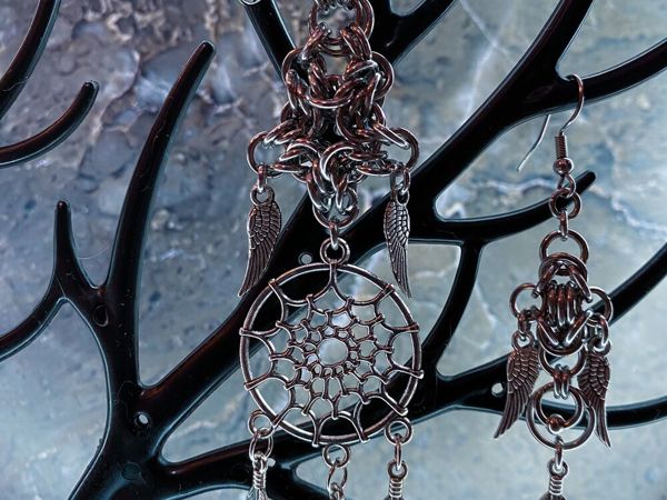Комплект «Ловец снов» | Ярмарка Мастеров - ручная работа, handmade