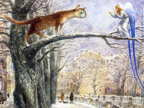 Сказка КОТ И АНГЕЛ как источник вдохновения | Ярмарка Мастеров - ручная работа, handmade