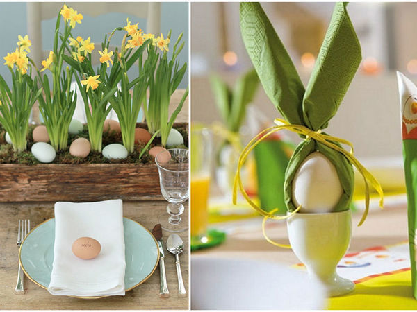 Such a Spring, Bright and Sunny Easter Table Setting | Livemaster - handmade