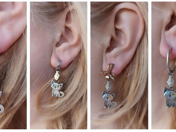 Котик из серебра | Ярмарка Мастеров - ручная работа, handmade