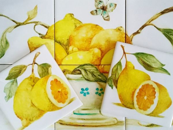 Солнечные лимоны в декоре кухни | Ярмарка Мастеров - ручная работа, handmade