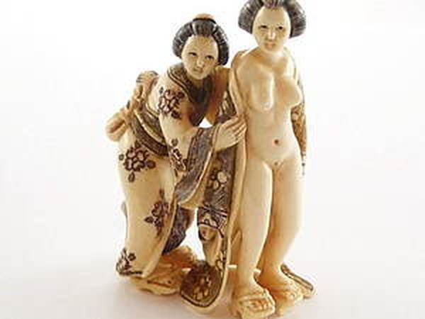 Erotic mudman chinese figurine