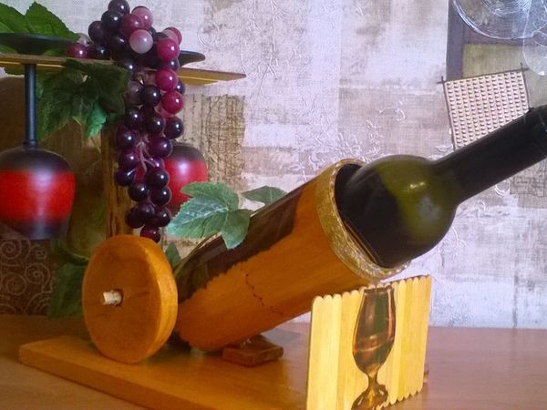 Как смастерить подставку под бутылку вина | Ярмарка Мастеров - ручная работа, handmade