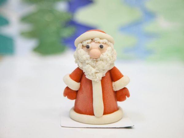 Лепим вместе с детьми Деда Мороза из соленого теста | Ярмарка Мастеров - ручная работа, handmade