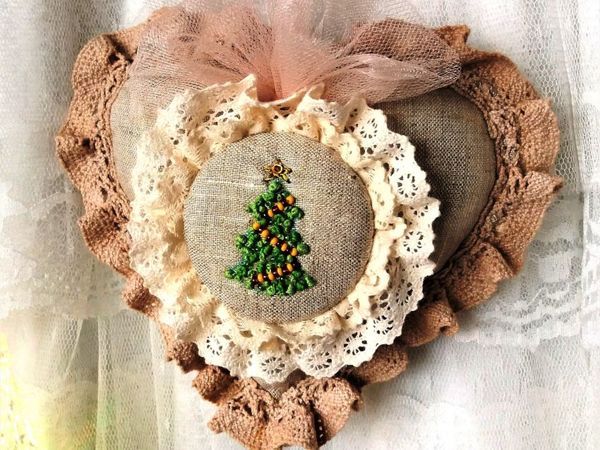 How to Sew a Christmas Toy in Shabby Style | Livemaster - handmade