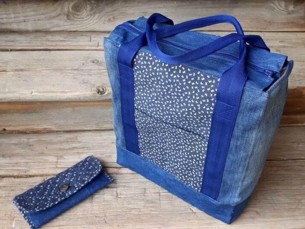 Как сшить сумку-шоппер из джинсов | Ярмарка Мастеров - ручная работа, handmade