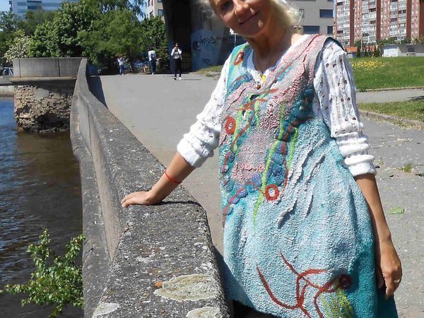 Создаем оригинальную тунику из марли и шерсти | Ярмарка Мастеров - ручная работа, handmade