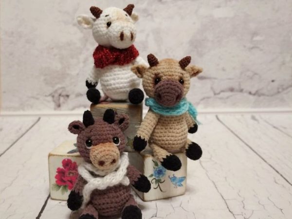 Вяжем игрушку «Бычок-малышок» | Ярмарка Мастеров - ручная работа, handmade