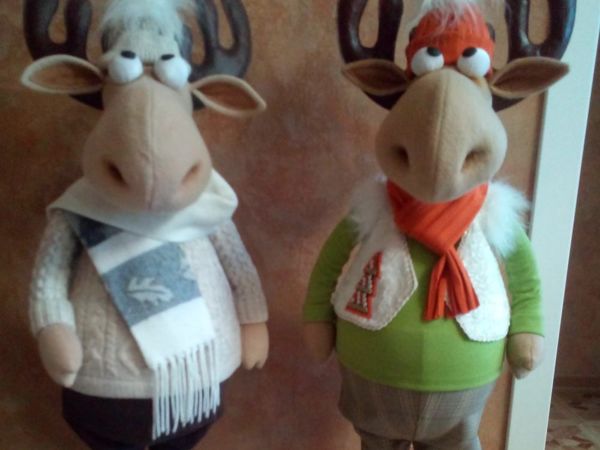 Новогодние лоси | Ярмарка Мастеров - ручная работа, handmade