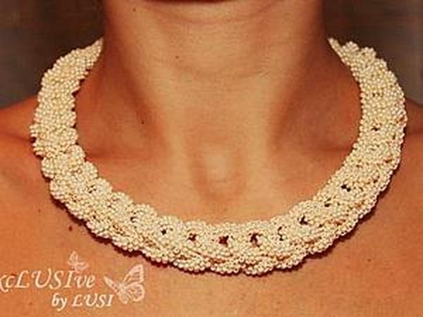 Изготовление ожерелья Pearl passion | Ярмарка Мастеров - ручная работа, handmade