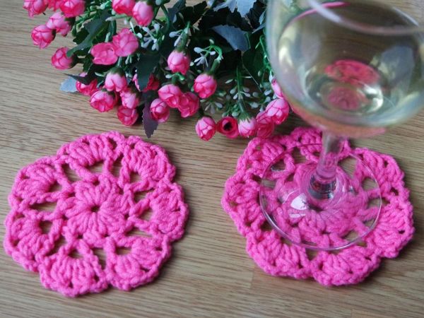 Вяжем крючком сaлфетку (подставку) | Ярмарка Мастеров - ручная работа, handmade