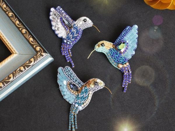 Creating Hummingbird Brooch from Beads. Part 1 | Ярмарка Мастеров - ручная работа, handmade