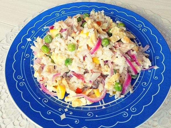 Салат из гавайской смеси овощей с курицей | Ярмарка Мастеров - ручная работа, handmade
