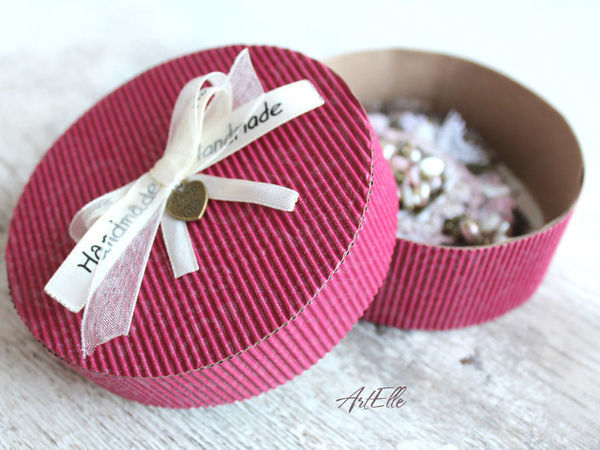 How to Make a Gift Box of Corrugated Cardboard | Livemaster - handmade