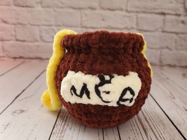 Вяжем горшочек с мёдом | Ярмарка Мастеров - ручная работа, handmade