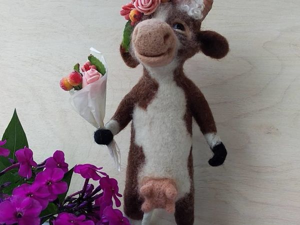 Мастер класс «Бурёнка» | Ярмарка Мастеров - ручная работа, handmade