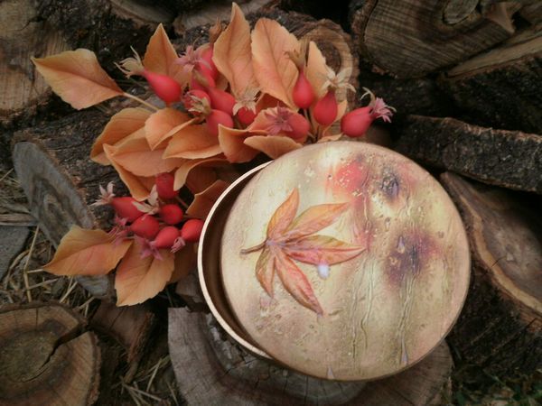 Декорируем шкатулку «Осенний дождь» | Ярмарка Мастеров - ручная работа, handmade