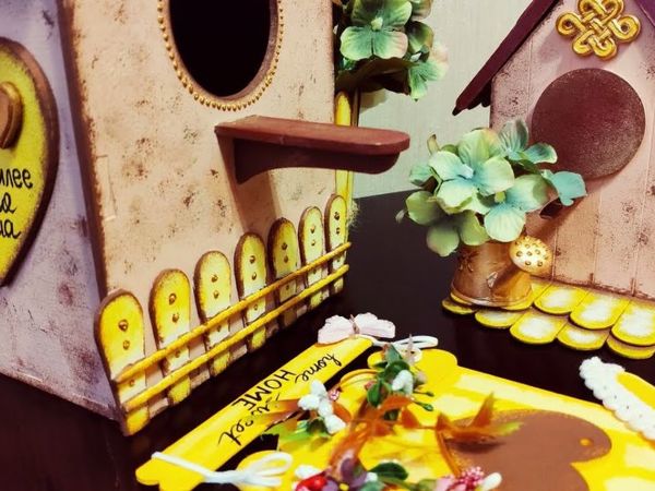 3 вида декоративных скворечников своими руками | Ярмарка Мастеров - ручная работа, handmade