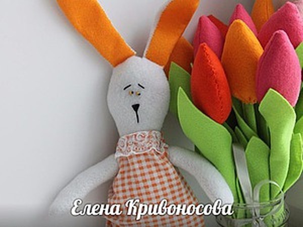 Шьем зайку из фетра | Ярмарка Мастеров - ручная работа, handmade
