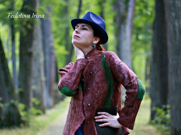 МК Ирины Федотовой «Валяние жакета (куртки) по бесшовной технологии» | Ярмарка Мастеров - ручная работа, handmade