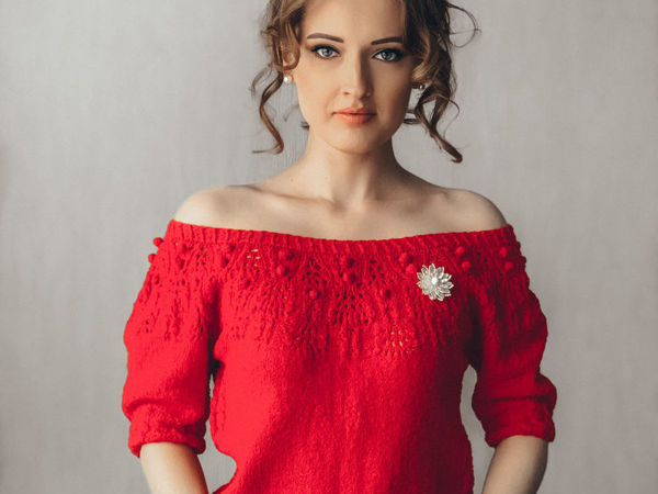 Вяжем футболку Red. Описание вязания и схема узора | Ярмарка Мастеров - ручная работа, handmade