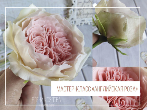 ​Розы из холодного фарфора: мастер-класс