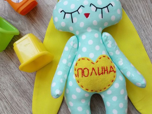 Акция «Именной Зайка» со скидкой 15% | Ярмарка Мастеров - ручная работа, handmade