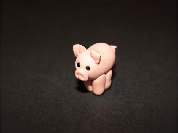Лепим свинку из полимерной глины за 15 минут | Ярмарка Мастеров - ручная работа, handmade