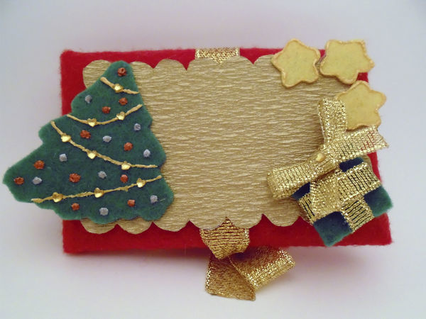 Новогодний текстильный конверт-открытка | Ярмарка Мастеров - ручная работа, handmade